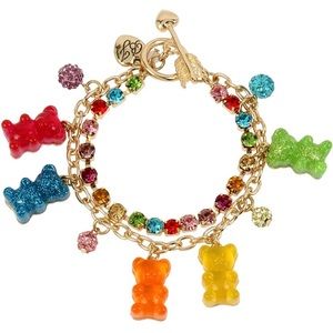 NWT Betsey Johnson Gummy Bear Charm Bracelet